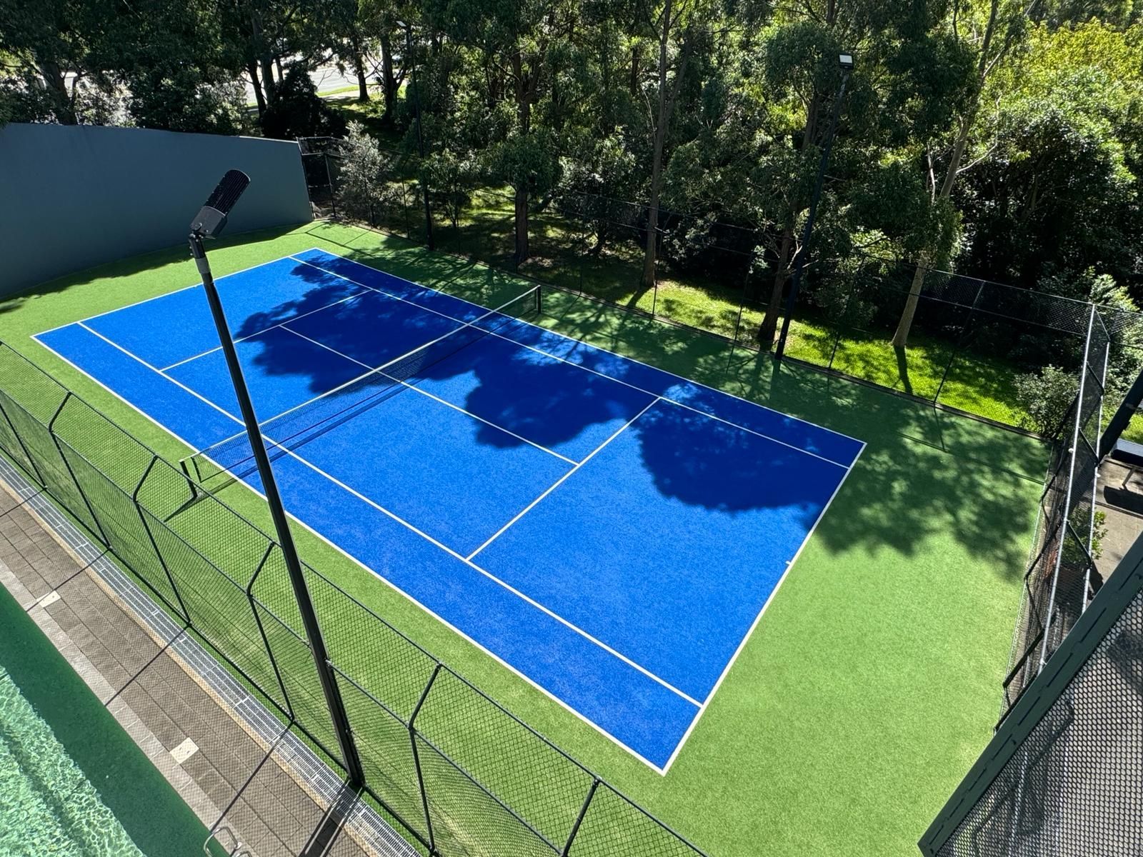 Tennis court at 123 Epping Road